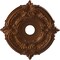 Ekena Millwork Attica PVC Ceiling Medallion (Canopies up to 6 3/4"), 19"OD x 3 1/2"ID x 1"P, Metallic Dark Copper CMP19ATCDC - alternate 1